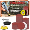 KONGMING 50mm Sanding Discs Hook and Loop 100 pcs Grit