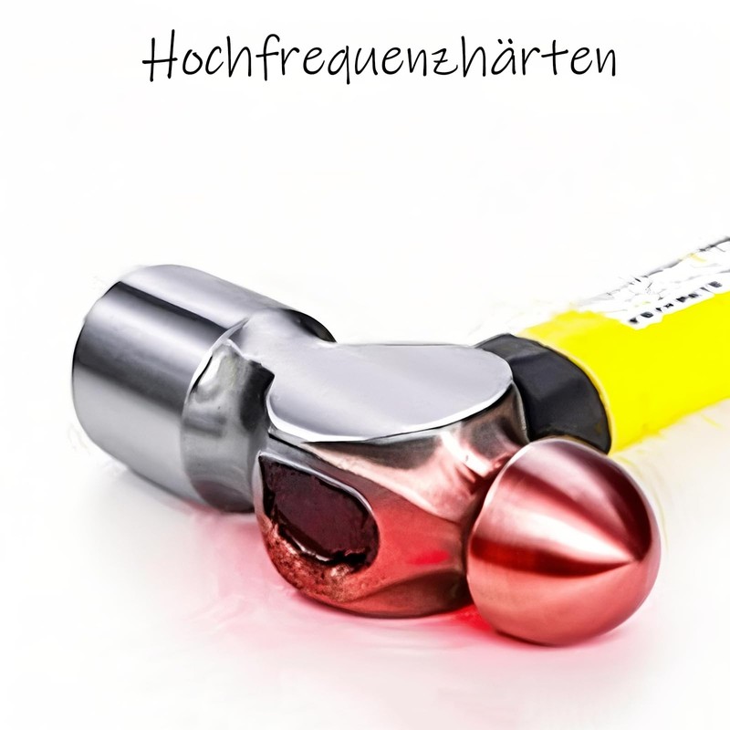 BJDSI Ball hammer 220 g, reinforced, polished, impact-resistant plastic handle.