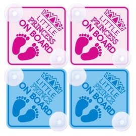4 Pieces of Baby in The Car Logo, Safety Warning Car Stickers, Auto Accessories, Car Reflective Stickers, Waterproof Car Stickers.