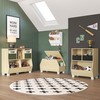 RiverRidge Kids Bookshelf Toy Storage Organizer with 2 Cubbies &