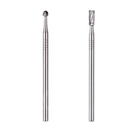PROXXON No. 26750 Carbide Cutter Set of 2 (Round, Bar Type, 0.09 inch (2.3 mm), Shaft Diameter 0.09 inch (2.35 mm)