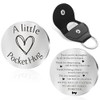 Brainy Pocket Hug Token Long Distance Friendship Keepsake Stainless Steel