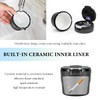 NYTKL Car Ashtray with Lid, Detachable Smokeless Steel Ash Tray