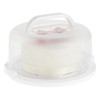 Juvale Portatarjetas redondas con tapa y asa para postres de