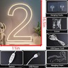 Lovewenying Neon Signs Number 2 Birthdays Decor Neon Lights Party