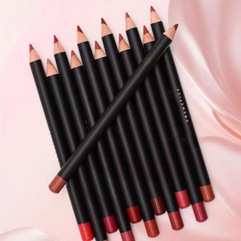 12Pcs Velvet Matte Lip Liner Set - Waterproof Long-Lasting, High-Pigmented Lip Pencils Shades for Smooth All-Day Makeup Looks