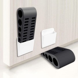 Forhandy Door Stopper Wedge for the Floor, Pack of 2 Door Wedge Rubber for Door Locking, Non-Slip Heavy Door Stopper Wedge Suitable for All Types of Flooring