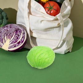 Ciieeo 1pc Simulated Vegetables Kitchen Table Ornament Artificial Cabbage Plant Home Décor Food Model Faux Ornamental Cabbage Home Decoration Pu Chinese Cabbage Model