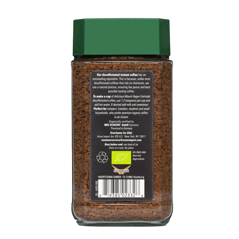 Mount Hagen 3.53oz Organic Freeze Dried Instant Decaf Coffee- 2
