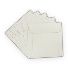 10 EcoSwift 6 x 6 Rigid Photo Mailers Stay Flats White Cardboard Self Seal Envelopes 6x6