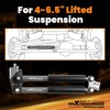 maXpeedingrods Dual Steering Stabilizer for Jeep Wrangler YJ 1987-1995, for