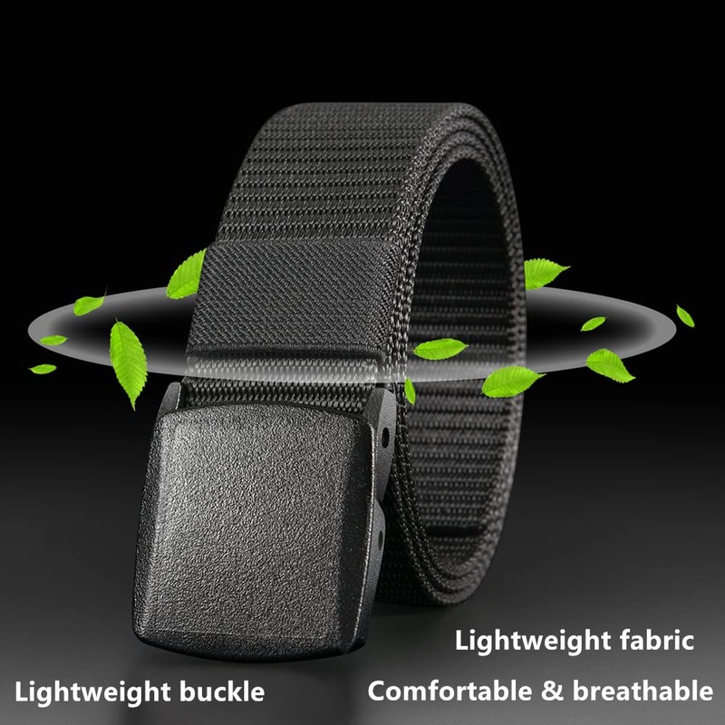 Ginwee 5 Pack Nylon Military Tactical Belt Webbing Canvas Outdoor