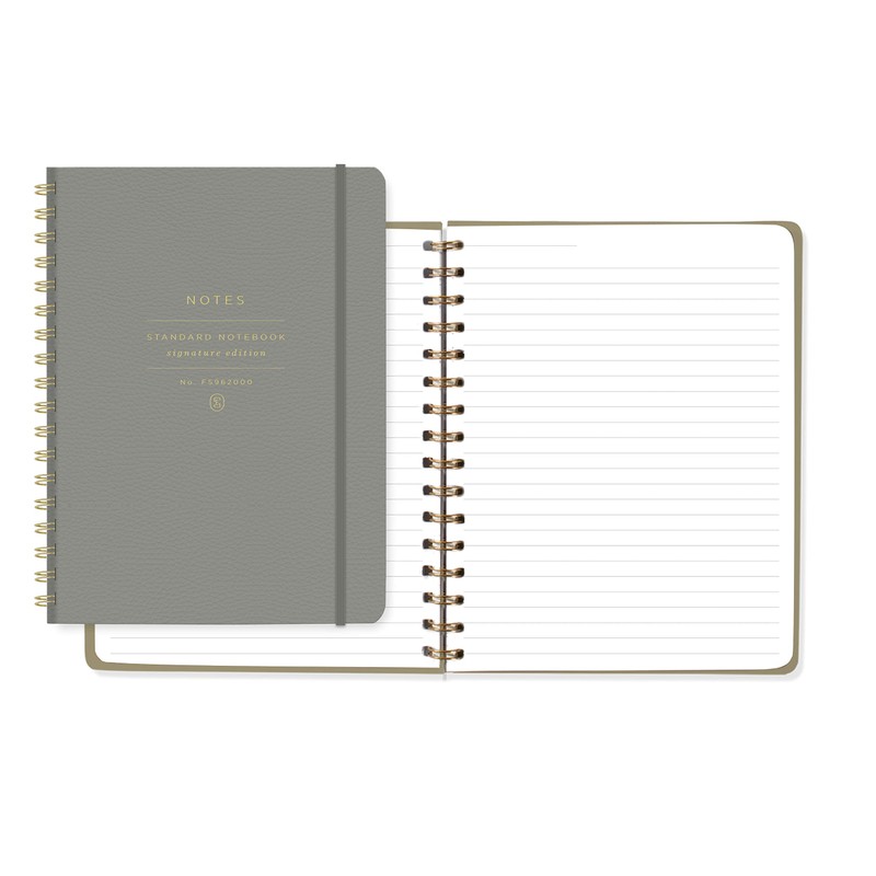 Fringe Studio Medium Size Signature Edition Spiral Notebook, Faux Leather