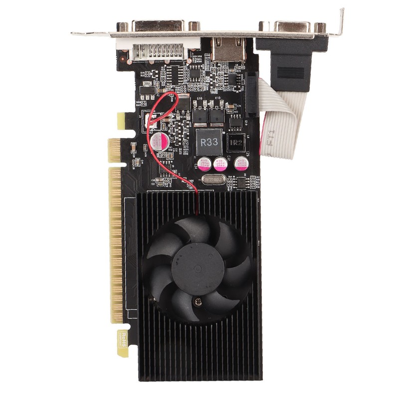 Desktop Graphics Card 4GB GDDR3 128bit 650/5000MHz Quiet Cooling Fan