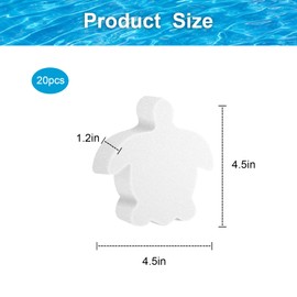 PACIOCEAN 20pcs Oil Absorbing Scum Sponge for Hot Tub,Oil Absorbing Scum Sponge for Hot Tub Kitchen Scum Sponge for Swimming Pool and Spa Turtle Scum Sponge Cleaning Accessories(White)