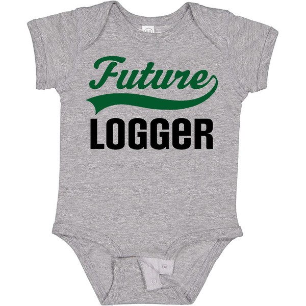 inktastic Logging Future Logger Baby Bodysuit 6 Months 0060 Heather