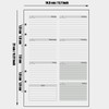 A5 Diary Refill Week to View Undated, 1 Week on
