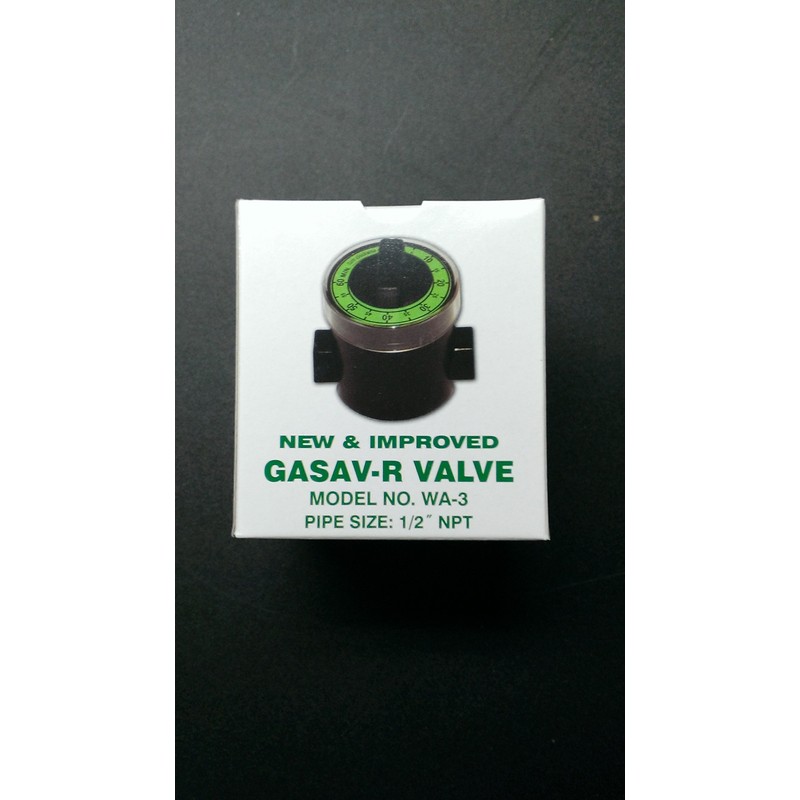 Gasav-R WA-3 Automatic Gas Shut-Off and Timer Valve with 1/2"