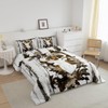 Feelyou Camo Deer Comforter Set Full Size Deer Antlers Army