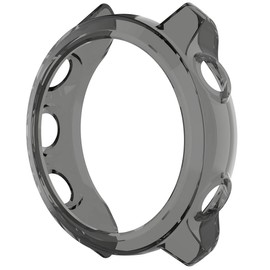 LOKEKE Compatible For Garmin Forerunner 245M TPU Protective Case Cover, Soft TPU Protective Shell Case Cover For Garmin Forerunner 245M/ 245 Smartwatch(TPU Black)