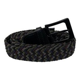 SoBo LEATHER Stretchy Belts for Men & Women, 6 Colours, Elastcated Belt, Braided Belts, Unisex, Waist 28-44 inch (Dark Shades, L/XL)