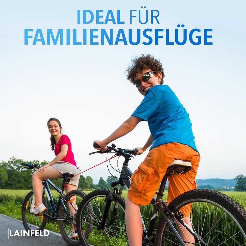 LAINFELD Children's Bicycle Tow Rope | 2.5 Metre Towing System