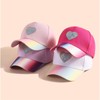 SLOW & MELLOW Kids Girls Cap, Heart, Rainbow Glitter Hat,