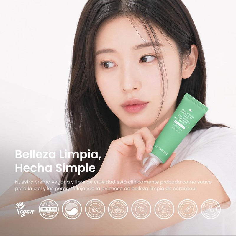 caraseoul Crema Hidratante Heartleaf Cica para Barrera Cutánea (50ml)