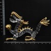 Handmade Glass Crafted Golden Pearl with Emperor (Emperors) Dragon