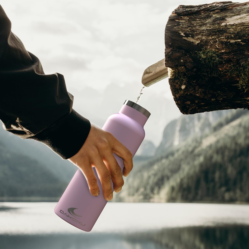DAIKOKU Bottle, Doppelwandige Thermoskanne aus Edelstahl, Thermosflasche, die das Getränk