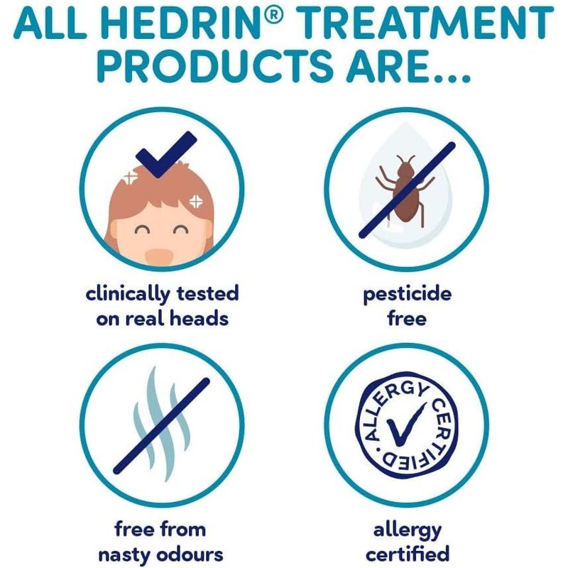 Hedrin Hedrin Head Lice Shampoo & Comb Kit, Kills Head
