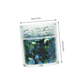 Baluue Nail Art Glitter Set 8 Bottles of Fine Sparkle Nail Sequins for DIY Manicure Easy to Use for Home or Salon Use