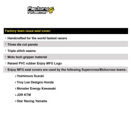 Enjoy MFG 2022-2024 Honda Grom 125 Seat Cover by Enjoy Mfg ALL RED FULL GRIPPER #331