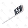 Unbranded For AMG S Letter Trunk Emblem Chrome Black Badge