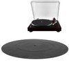 Turntable Slipmat, 12 Inch Record Rubber Mat, Antistatic, Vibration Resistant,