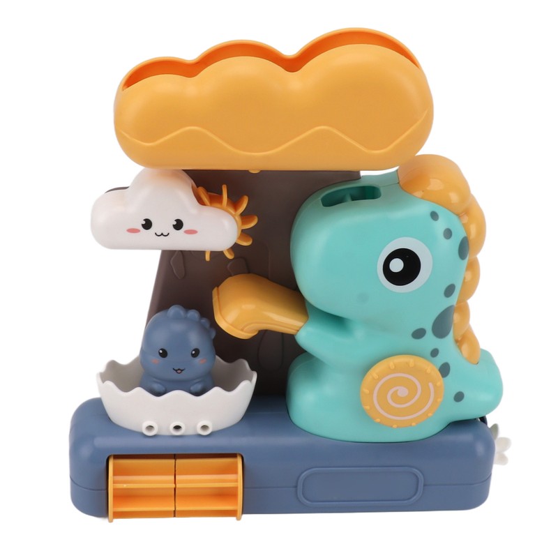Baby Bath Toy Dinosaur Shaped Water Spraying Rotating Bathtub Waterwheel