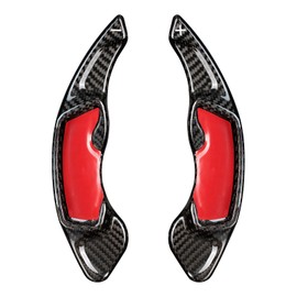 [T-carbon] Subaru Paddle Shift Cover Real Carbon Shift Paddle Extension Subaru Accessories Legacy WRX Levogue Impreza Forester XV BRZ 86 ZN6 BRZ ZC6 (Black)