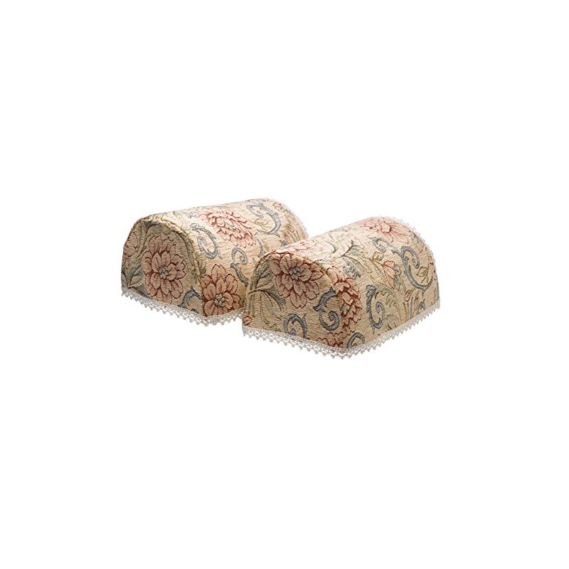 Classic Home Store Tapestry Style Chair Back Lace Trim Pink
