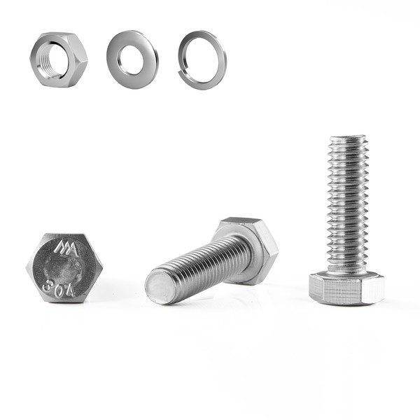 GOHODOMINO M8 x 25 mm (Pack of 20) Structural Screws