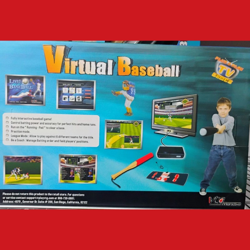 VTG Virtual Baseball Plug and Play Video Game and Console
