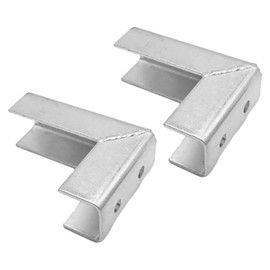 VIKKSAER 2 Pcs 90 Degree Wrap Angle Splice for 1/2" Bolt in 1-5/8" Strut Channel, 4 Hole Corner Connector Bracket, 4mm Thickness
