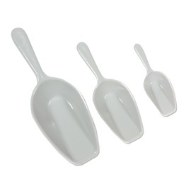 The Beadsmith Plastic Bead Scoops – Basic Elements – 3-Piece Set in Assorted Sizes – Shovels for Scooping Beads, Gemstones, Diamond Painting, Small Parts – Great for Cleanup, Storage & Organization