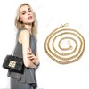 Basetousual Handbag Chains, Handbag Gold Flat Chain, Shoulder Strap Replacement