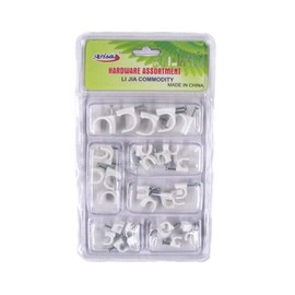 Treasure Gurus 30pc Cable Staples Cord Management Organizer Nail Clips Wire Holders Home Office Hardware