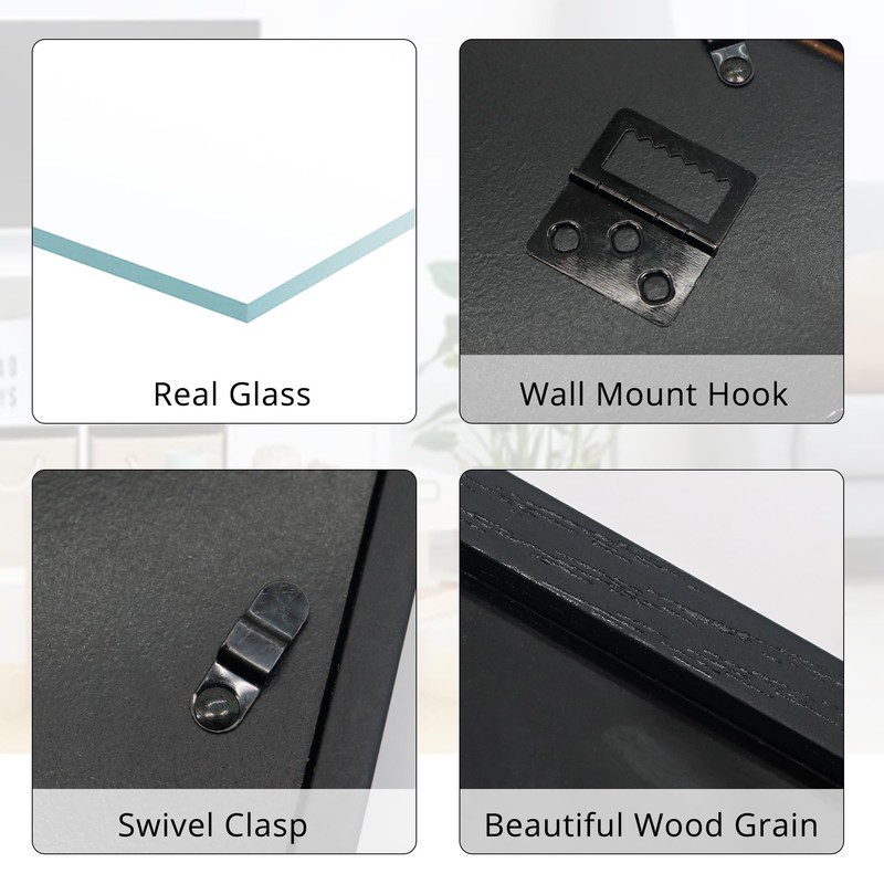 GMFrames 11x11 Enamel Pin Display Case, Pin Collection Display Frame