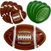 GiftExpress 10PC Plastic Football Serving Trays, Game Day Football Themed