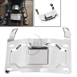 Unbranded License Plate Relocation Mount Chrome For Harley Heritage Softail FLSTC Fat Boy
