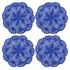 sourcing map Crochet Doilies, 4Pcs 8" - Handmade Crochet Cotton