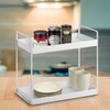 2-Tier Bathroom Countertop Organizer Vanity Tray Cosmetic & Makeup Storage