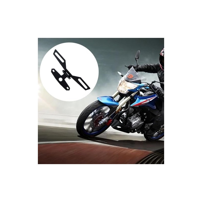 Motorcycle License Plate Bracket, Adjustable Motorcycle License Plate Holder, Folding